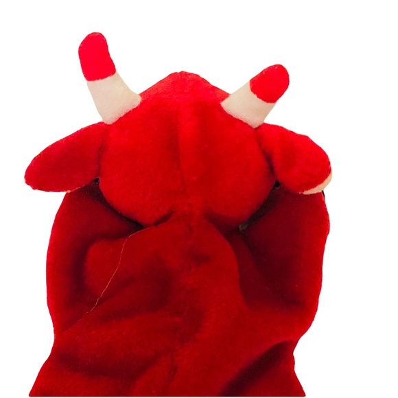 Great American Fun Vintage Red Bull Beanie BabyToy - Picture 2 of 7